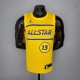 NBA Men 2021 All Star Jerseys Yellow #13 GEORGE Jersey High Quality Name and Number Print