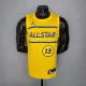 NBA Men 2021 All Star Jerseys Yellow #13 GEORGE Jersey High Quality Name and Number Print