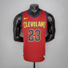 NBA Men Cleveland Cavaliers Red #23 JAMES Jersey High Quality Name and Number Print