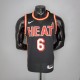 NBA Men Season 2018 Miami Heat Black #6 JAMES Jersey High Quality Name and Number Print