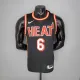 NBA Men Season 2018 Miami Heat Black #6 JAMES Jersey High Quality Name and Number Print