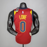 NBA Men Cleveland Cavaliers Red #0 LOVE Jersey High Quality Name and Number Print