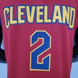 NBA Men Cleveland Cavaliers Red #2 IRVING Jersey High Quality Name and Number Print