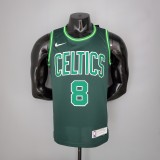 NBA Season 2021 Boston Celtics Dark Green Rewarding Version #8 WALKER Jersey High Quality Name and Number Print