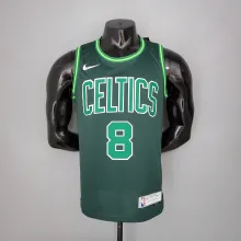 NBA Season 2021 Boston Celtics Dark Green Rewarding Version #8 WALKER Jersey High Quality Name and Number Print