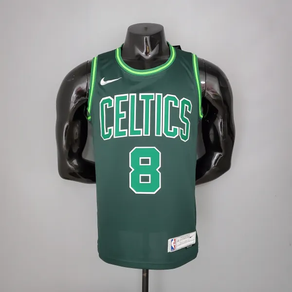 NBA Season 2021 Boston Celtics Dark Green Rewarding Version #8 WALKER Jersey High Quality Name and Number Print