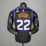 NBA Season 20-21 Men Phoenix Suns Black #22 AYTON Jersey High Quality Name and Number Print