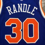 NBA Men New York Knicks Blue #30 RANDLE Jersey High Quality Name and Number Print