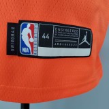 NBA Season 2021 Men Phoenix Suns Orange #13 NASH with Jordan Logo Jersey High Quality Name and Number Print
