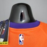 NBA Season 2021 Men Phoenix Suns Orange #13 NASH with Jordan Logo Jersey High Quality Name and Number Print