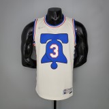 NBA Men Season 2021 Philadelphia 76ers White Rewarding Version #3 IVERSON Jersey High Quality Name and Number Print