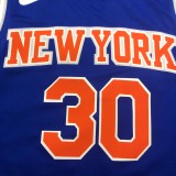 NBA Men New York Knicks Blue #30 RANDLE Jersey High Quality Name and Number Print