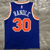 NBA Men New York Knicks Blue #30 RANDLE Jersey High Quality Name and Number Print