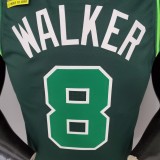 NBA Season 2021 Boston Celtics Dark Green Rewarding Version #8 WALKER Jersey High Quality Name and Number Print