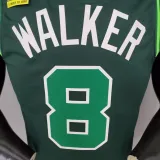 NBA Season 2021 Boston Celtics Dark Green Rewarding Version #8 WALKER Jersey High Quality Name and Number Print