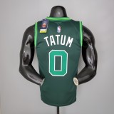 NBA Season 2021 Boston Celtics Dark Green Rewarding Version #0 TATUM Jersey High Quality Name and Number Print