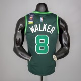 NBA Season 2021 Boston Celtics Dark Green Rewarding Version #8 WALKER Jersey High Quality Name and Number Print