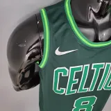 NBA Season 2021 Boston Celtics Dark Green Rewarding Version #8 WALKER Jersey High Quality Name and Number Print