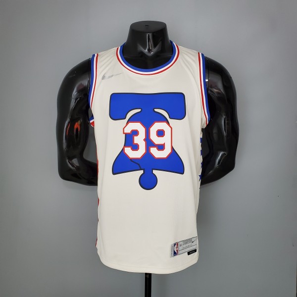 NBA Men Season 2021 Philadelphia 76ers White Rewarding Version #39 HOWARD Jersey High Quality Name and Number Print