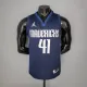 NBA Men Season 2021 Dallas Mavericks Dark Blue #41 NOWITZKI Jersey with Jordon Logo High Quality Name and Number Print