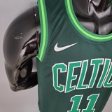 NBA Season 2021 Boston Celtics Dark Green Rewarding Version #11 IRVING Jersey High Quality Name and Number Print