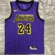 NBA Men Los Angeles Lakers Retro Purple with Black Lines #24 BRYANT Round Neck Jersey High Quality Name and Number Print