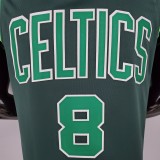 NBA Season 2021 Boston Celtics Dark Green Rewarding Version #8 WALKER Jersey High Quality Name and Number Print