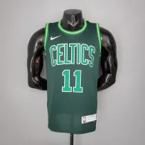 NBA Season 2021 Boston Celtics Dark Green Rewarding Version #11 IRVING Jersey High Quality Name and Number Print