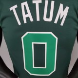 NBA Season 2021 Boston Celtics Dark Green Rewarding Version #0 TATUM Jersey High Quality Name and Number Print