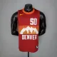 NBA Men Season 2021 Denver Nuggets Red and Orange #50 GORDON Jersey High Quality Name and Number Print