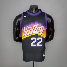 NBA Season 20-21 Men Phoenix Suns Black #22 AYTON Jersey High Quality Name and Number Print
