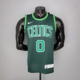 NBA Season 2021 Boston Celtics Dark Green Rewarding Version #0 TATUM Jersey High Quality Name and Number Print