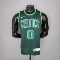 NBA Season 2021 Boston Celtics Dark Green Rewarding Version #0 TATUM Jersey High Quality Name and Number Print