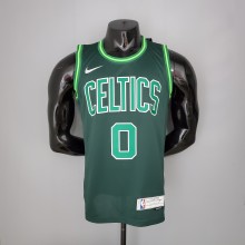 NBA Season 2021 Boston Celtics Dark Green Rewarding Version #0 TATUM Jersey High Quality Name and Number Print