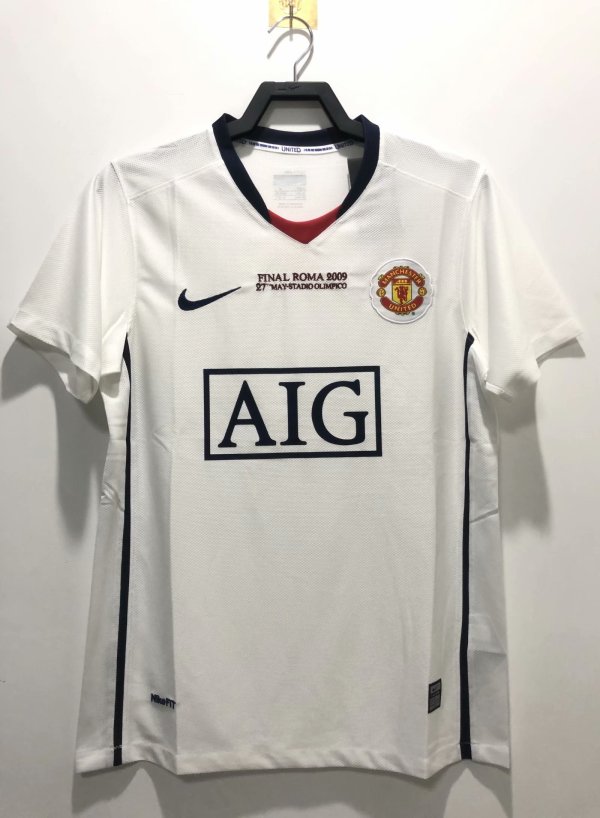 08/09 Man United Away Retro Jersey Champions Version