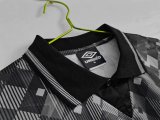 1990 England Black Retro Jersey With UMBRO Brand
