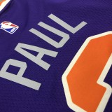 NBA Men Phoenix Suns Purple #3 PAUL Jersey High Quality Name and Number Print