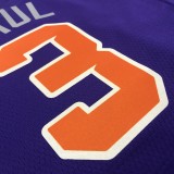 NBA Men Phoenix Suns Purple #3 PAUL Jersey High Quality Name and Number Print