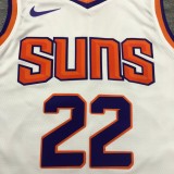 NBA Men Phoenix Suns White #22 AYTON Jersey High Quality Name and Number Print