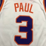 NBA Men Phoenix Suns White #3 PAUL Jersey High Quality Name and Number Print