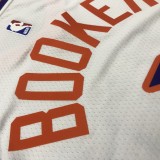 NBA Men Phoenix Suns White #1 BOOKER Jersey High Quality Name and Number Print