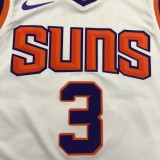 NBA Men Phoenix Suns White #3 PAUL Jersey High Quality Name and Number Print