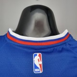 NBA Men Los Angeles Clippers Blue LEONARD#2 Jersey High Quality Name and Number Print