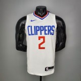 NBA Men Los Angeles Clippers White  LEONARD#2 Jersey High Quality Name and Number Print