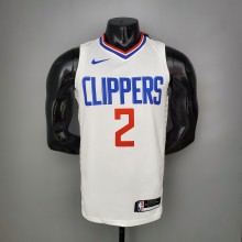NBA Men Los Angeles Clippers White  LEONARD#2 Jersey High Quality Name and Number Print