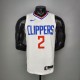 NBA Men Los Angeles Clippers White  LEONARD#2 Jersey High Quality Name and Number Print