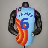 21/22 James#6 Slam dunk version blue NBA Jersey High Quality Name and Number Print
