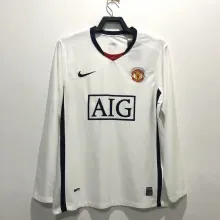 08/09 Man United Away Retro Jersey Long Sleeve