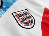 1990 England Red White Blue Retro Jersey