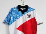 1990 England Red White Blue Retro Jersey